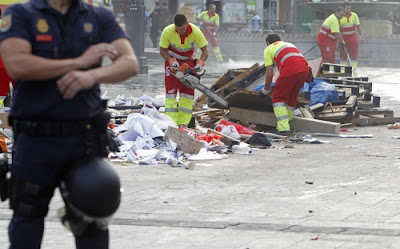 Puerta del Sol, Madrid, Portugal Spain, Spanish, Police, Brutality, Against, Peaceful, Protesters, Photos, Fascist, NWO