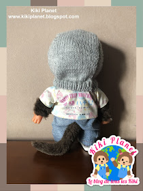 kiki monchhichi balaclava hood cagoule handmade tricot fait main