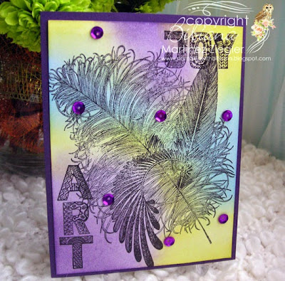 lost Coast Designs feathers stamp