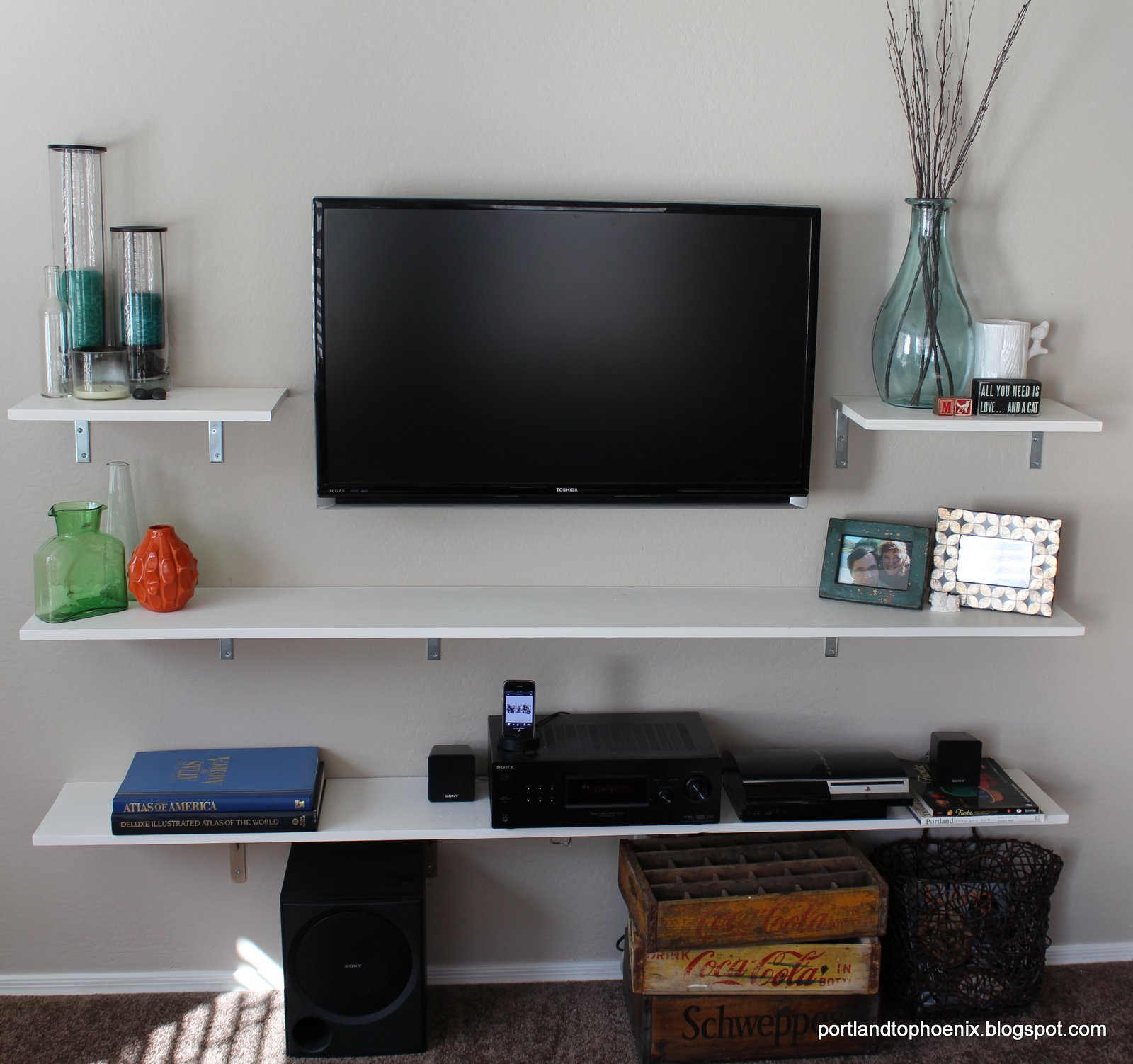 PDX to PHX: DIY: TV Shelves