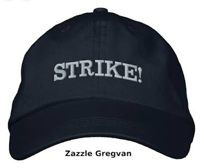 STRIKE! Embroidered Slogan Hat - Zazzle Gregvan