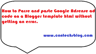 how to fix error when pasting html codes on blogger template