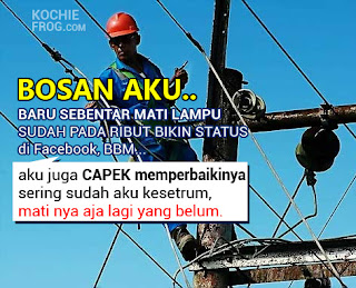 DP BBM MATI LAMPU Terbaru Paling Lucu, Kocak Gokil Banget 