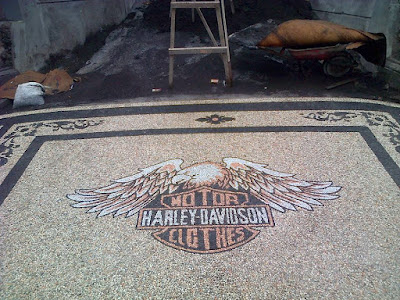 Batu Sikat Motif Harley Davidson