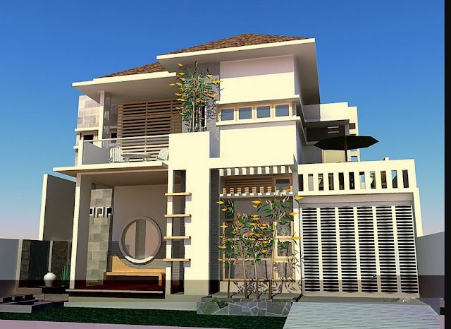 gambar rumah minimalis modern 2 lantai type 21