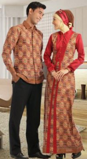 Model Baju Batik Gamis Sarimbit Serasi