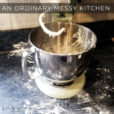 an ordinary messy kitchen