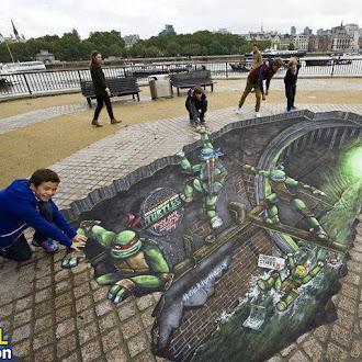 Ninja Turtles 3D painting 