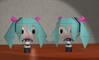 hatsune miku papercraft model