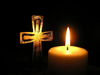 Good Friday, cross, crucifixion, candle, dark cross