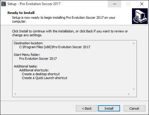 Cara Install Pro Evolution Soccer 2017