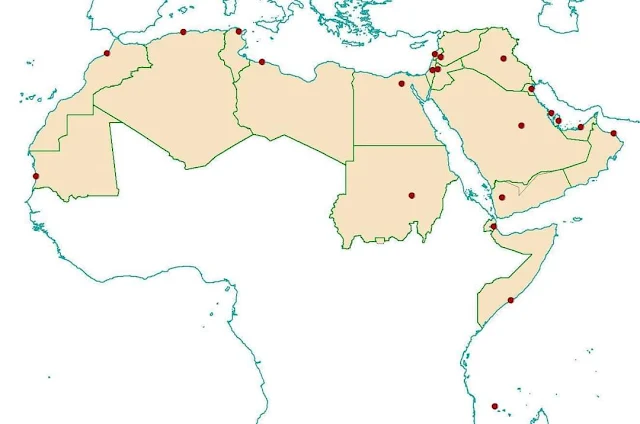 قاعدة بيانات مكانية كاملة للوطن العربي شيب فايل الوطن العربي كاملا Shapefile