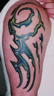 new 3d tribal arm tattoo