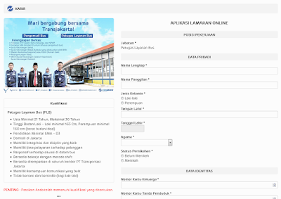  Haii bro and Sist kalian niscaya penasaran gimana sih triknya Melamar dan Bekerja di Pt Pengalaman Kerja di Transjakarta (PLH) (PLB)