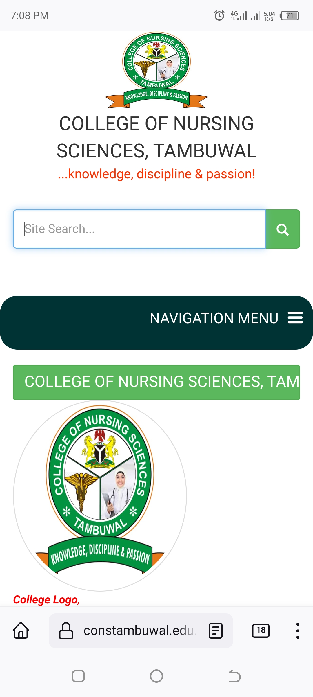 School of Nursing Tambuwal