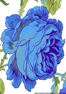  Dibujos de flores azules