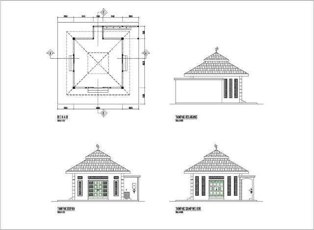 desain masjid minimalis modern terbaru