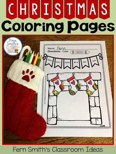 Seventy-Five Christmas Coloring Pages to add some joy and fun to your classroom this holiday season! Your Students will ADORE these Coloring Book Pages for Christmas, add it to your plans to compliment any Christmas activity! Seventy-Five {75} Coloring Pages For Some Christmas Fun in Your Classroom from Fern Smith's Classroom Ideas!