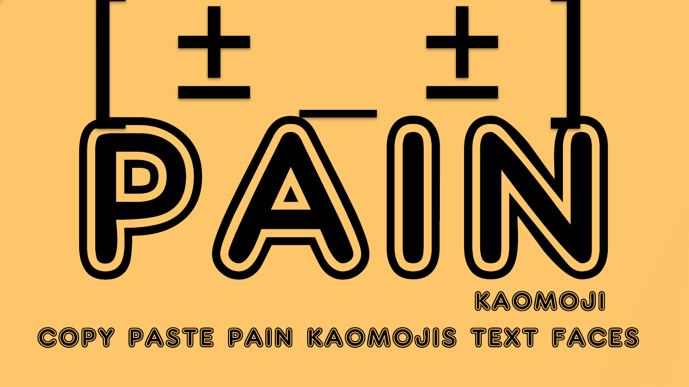Pain Kaomoji - :(´ཀ`」 ∠): Copy Paste Pain Text Faces