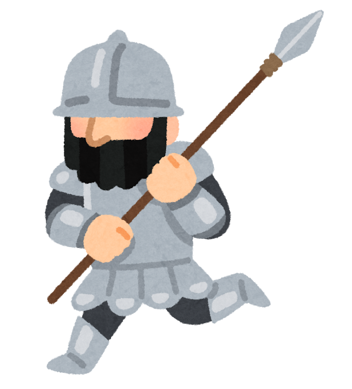 鉄兜と鎧を着た兵士のイラスト かわいいフリー素材集 いらすとや 鉄兜と鎧を着た兵士のイラスト かわいいフリー素材集 いらすとや
