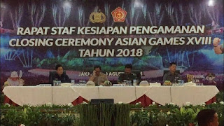 9.422 Personel Polri-TNI Amankan Pesta Penutupan Asian Games