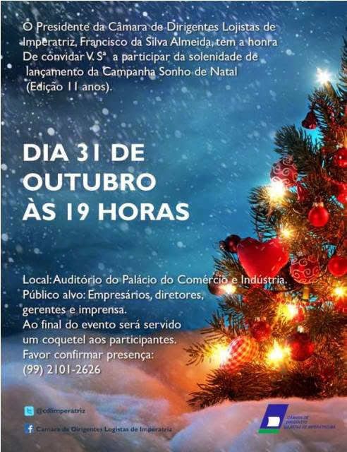 Sonho de Natal, CDL, Imperatriz