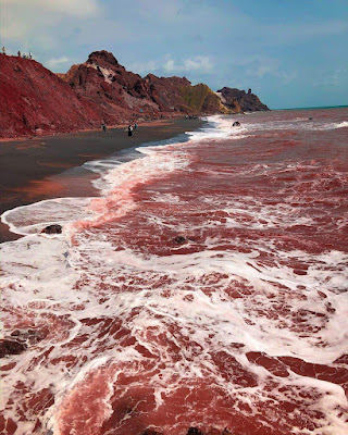 The Red Beach: How Geological Processes Shaped This Natural Wonder