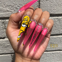 Uñas decoradas de Los Simpson