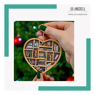 Book Lovers Heart Ornament