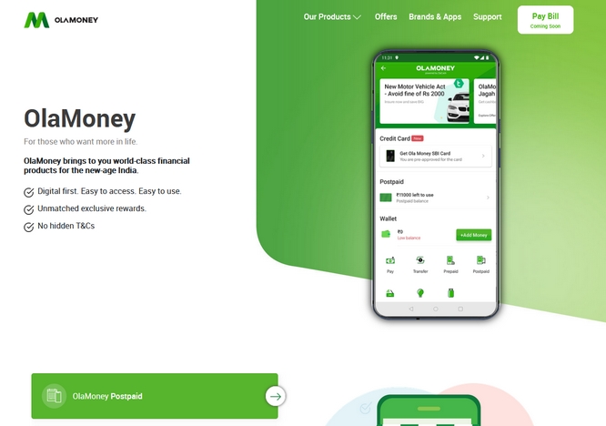 OlaMoney payment method