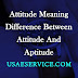 Attitude Meaning Difference Between Attitude And Aptitude
