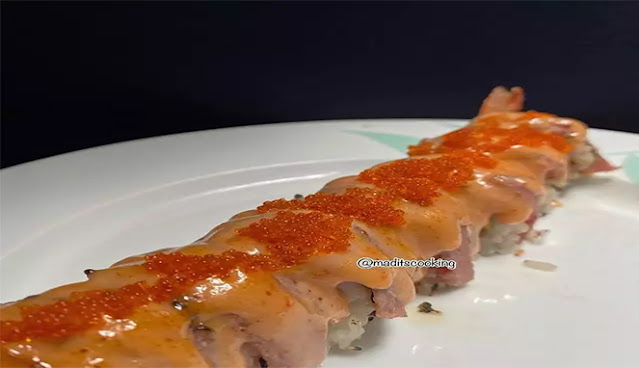 Cara Membuat Sushi Mentai Rumahan Dengan Sangat Mudah #5