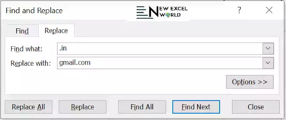 How to use Replace command in Excel in Hindi