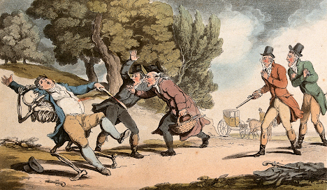 The dance of death: the duel by T Rowlandson (1816) Wellcome Collection