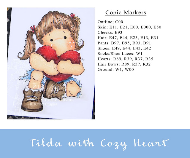 Heather's Hobbie Haven - Tilda with Cozy Heart Card Kit