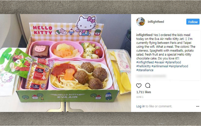 Menu Makanan di dalam Pesawat Eva Air