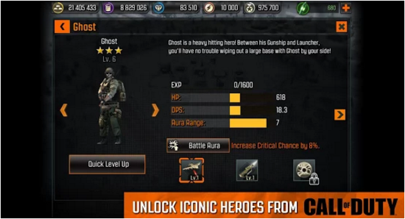 Screenshoot : Download Call of Duty : Heroes 2.6.0 APK