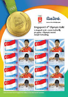 Source: SingPost. SingPost issues limited edition MyStamp sheets for Olympic games.