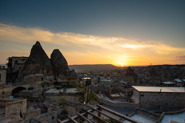 Alba su Goreme dall'hotel Seten-Cappadocia