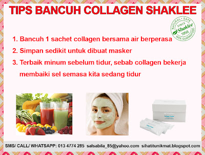 cara bancuh collagen