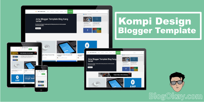 4 AMP HTML Blogger Template Free Download