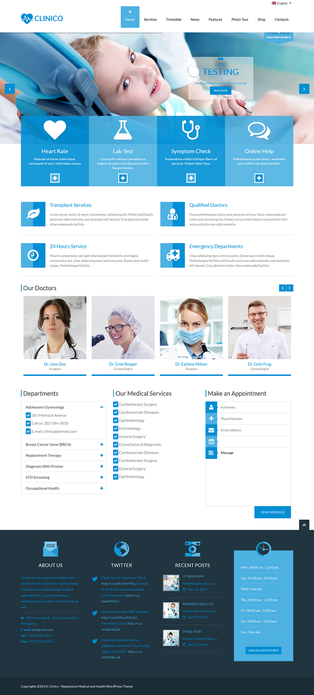 Premium Health WP Theme 