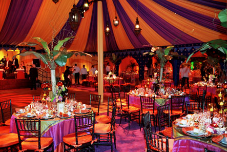 turquoise and fuschia wedding colors purple wedding reception