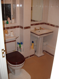 En-suite bathroom before renovation, Gravesend, Kent