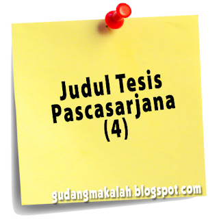 judul tesis pascasarjana 4