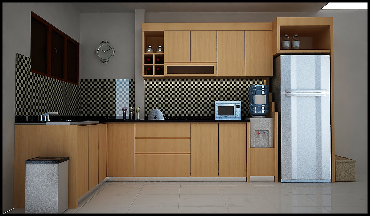 Dibawah ini ada beberapa contoh gambar Desain Interior Dapur Rumah 