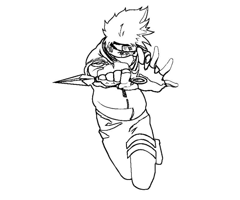 Printable Kakashi Hatake 12 Coloring Page