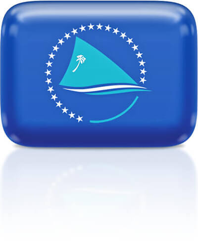 Pacific Community flag clipart rectangular