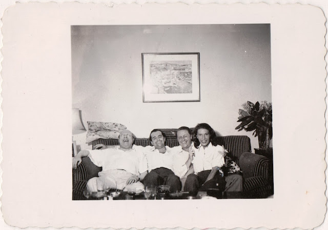 Two friends with Rudolf Sieber and Tamara Matul during happier times