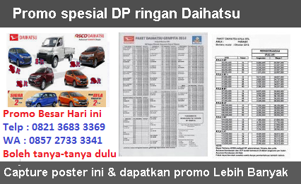 DAIHATSU SEMARANG  Promo Diskon Daftar Harga Kredit  Dealer